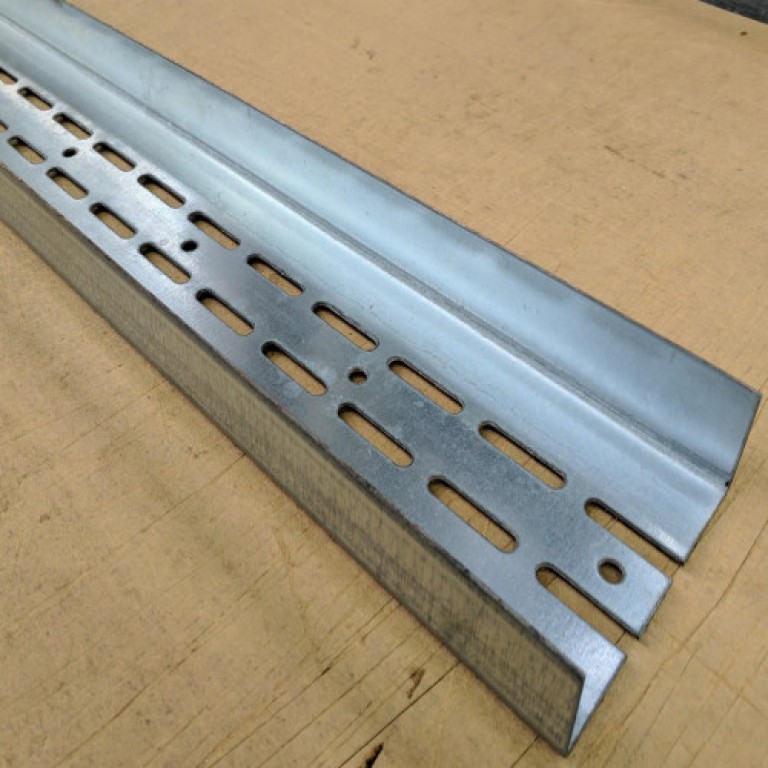 Protektor Galvanised Steel Door Frame Profile Partition Wall 123mm x