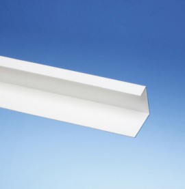 Protektor 42mm x 27mm x 15mm x 250cm White PVC Corner Angle Profile (1 length)