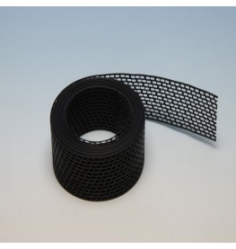 Wemico 100mm PVC Black Ventilation Strip 5M Roll