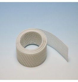 Wemico 100mm PVC White Ventilation Strip 5m Roll