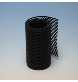 Wemico 150mm PVC Black Ventilation Strip 5m Roll