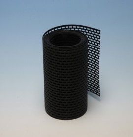 Protektor 150mm PVC  Black Ventilation Strip (5M Roll)