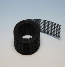 Protektor 80mm PVC  Black Ventilation Strip 5M Length (1 strip)