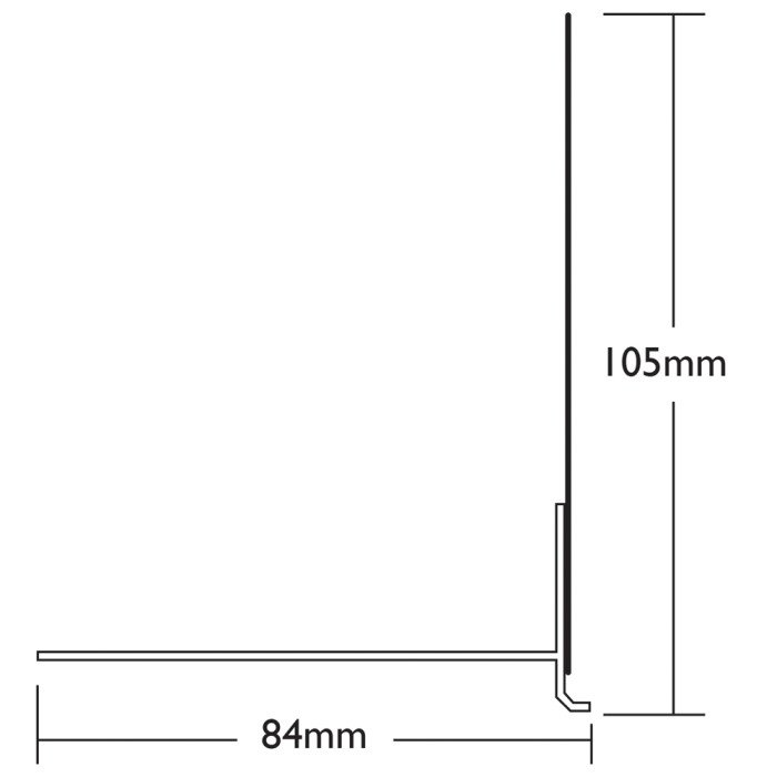 6mm PVC Base Profile 105mm x 84mm