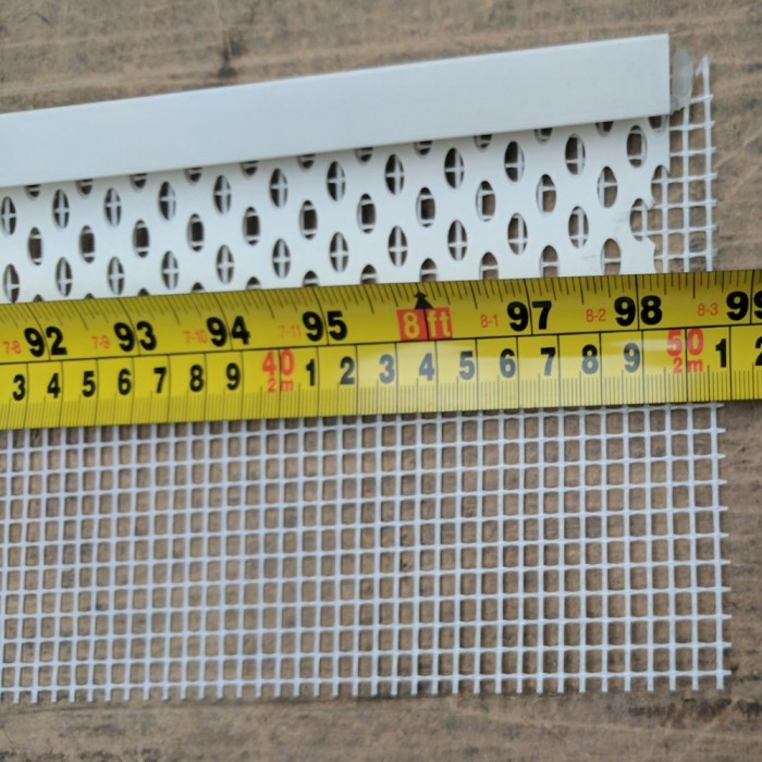 Wemico 9mm PVC Edge Bead with Fibre Glass Mesh 2.5m (1 length)