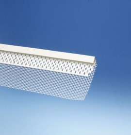 Protektor PVC Edge Profile with Glass Fibre Mesh 15mm x 12.8mm x 40mm x 100mm x 250cm (1 length)