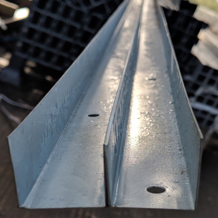 Protektor Galvanised Steel DIN Perimeter Profile 3m 1 Length