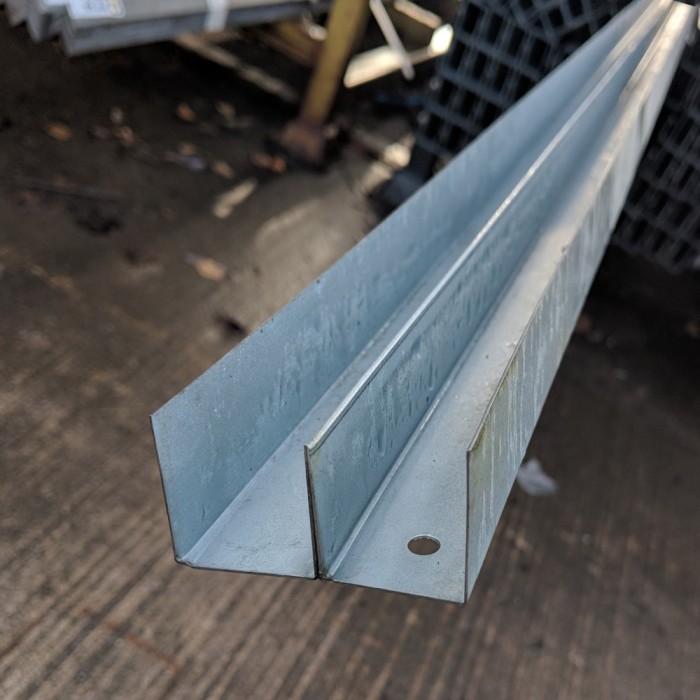 Protektor Galvanised Steel DIN Perimeter Profile 3m 1 Length