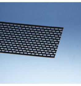 Wemico 80mm Aluminium Black Ventilation Strip 2.5m 1 length