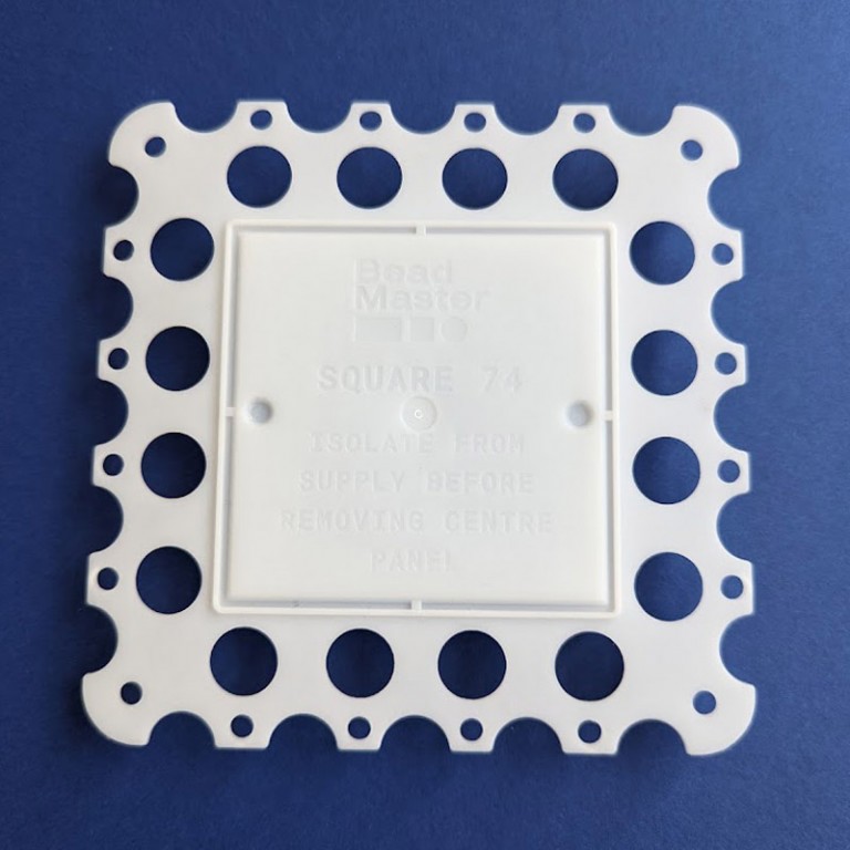 BeadMaster Square 74 Plastering Cover Plate For Single Sockets And