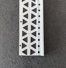  Bright White 10 - 12mm Render Depth PVC Stop Bead 42mm x 2.5m 1 Length