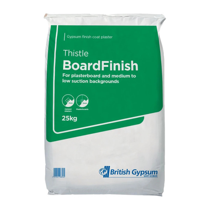 British Gypsum Thistle BoardFinish Plaster 25kg Bag