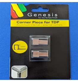 10mm / 12mm Genesis Universal Corner Piece for Brushed Copper Square Trim. EDP