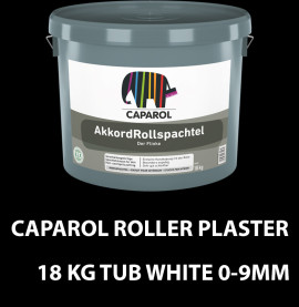 Caparol Roller Plaster 18kg Tub White 0-9mm