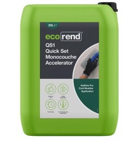 Ecorend QS1 Quick Set Monocouche Liquid Accelerator Solution 20L Jerry Can