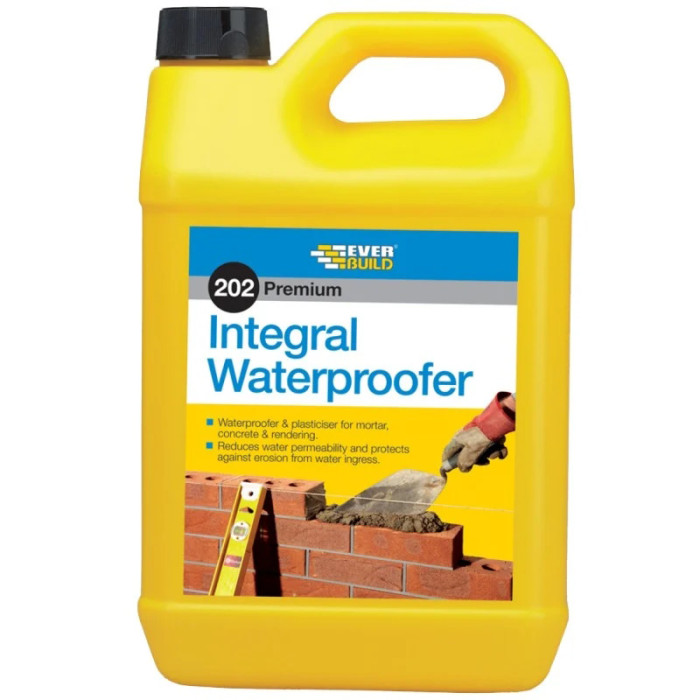 Everbuild 202 Intergral Liquid Waterproofer Additive 5 Litre