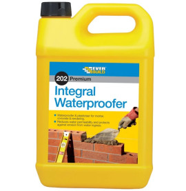 Everbuild 202 Intergral Liquid Waterproofer Additive 5 Litre