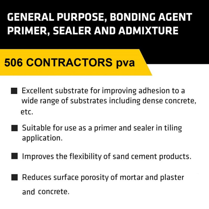 Everbuild 506 Contractors PVA 5 Litre 