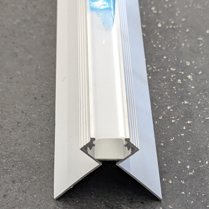 External LED Corner Profile Aluminium 12.mm x 2m