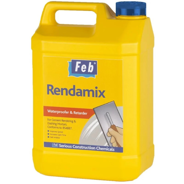 Feb Rendamix Waterproofer Retarder Plasticiser Admixture Additive 5 Litre