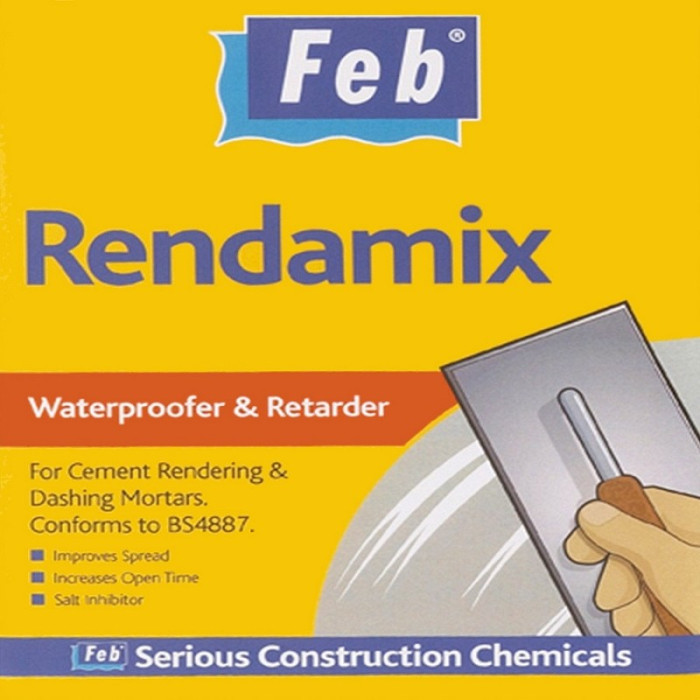 Feb Rendamix Waterproofer Retarder Plasticiser Admixture Additive 5 Litre