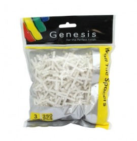 Genesis 3mm White Cross Shaped Tile Spacers Bag of 500