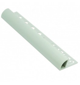 8mm / 10mm / 12mm Genesis Grey PVC Round Edge Tile Trim ETR Profile