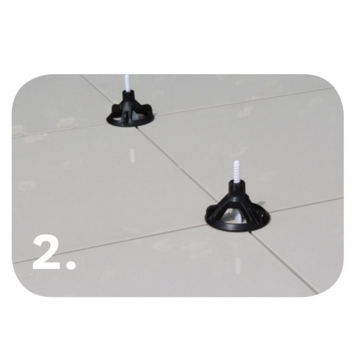 Genesis GLS Spin Tile Levelling Tops 50 Pack