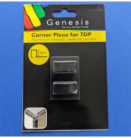 10mm / 12mm Genesis Universal Corner Piece for Polished Black Square Trim. EDP