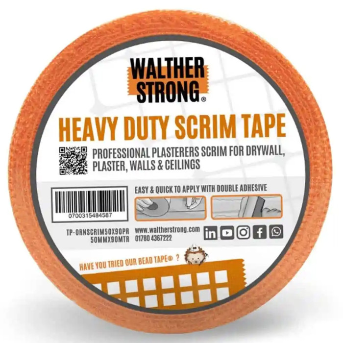 Heavy Duty Scrim Tape 50mm x 90m by Walther Strong