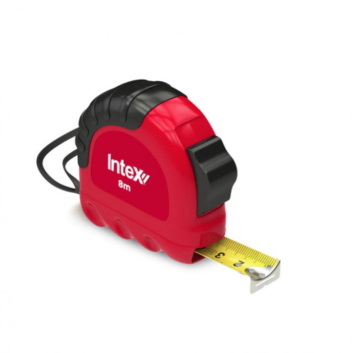 Intex 8m Rubber Back Tape Measure 25mm Wide