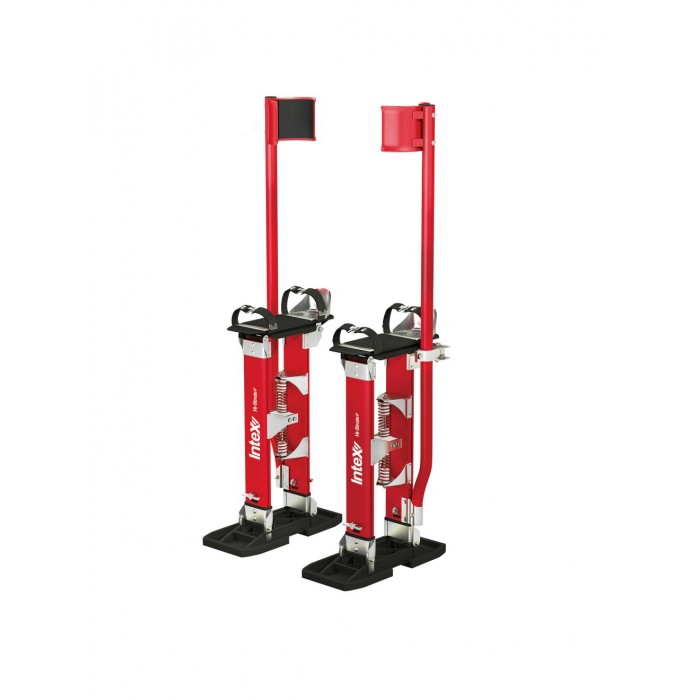 InteX Hi-Stride Single Pole Aluminium Plastering Stilts Large Size