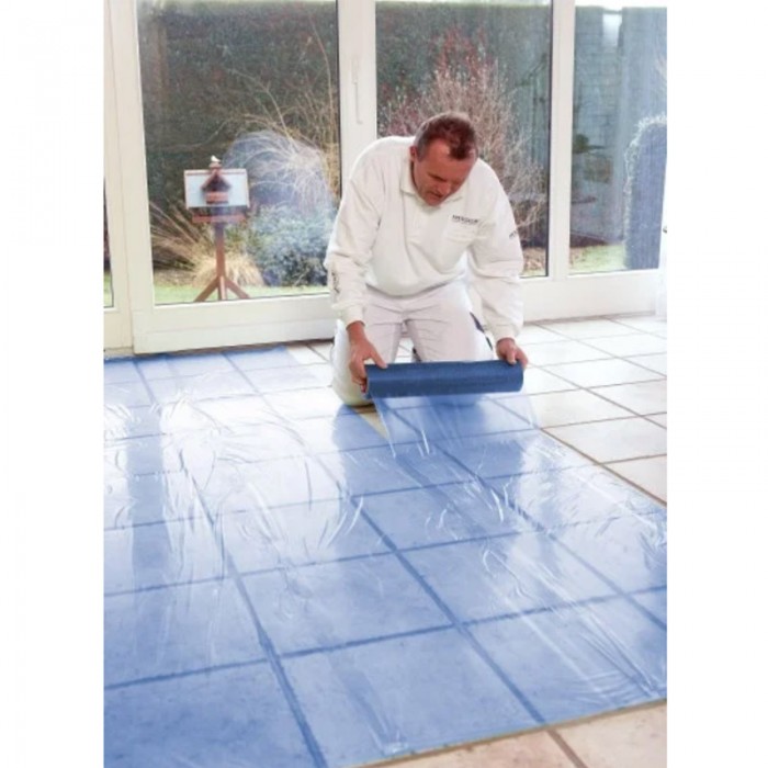 Kip Premium Window Floor Blue Protective Adhesive Film 500mm x 100m Roll