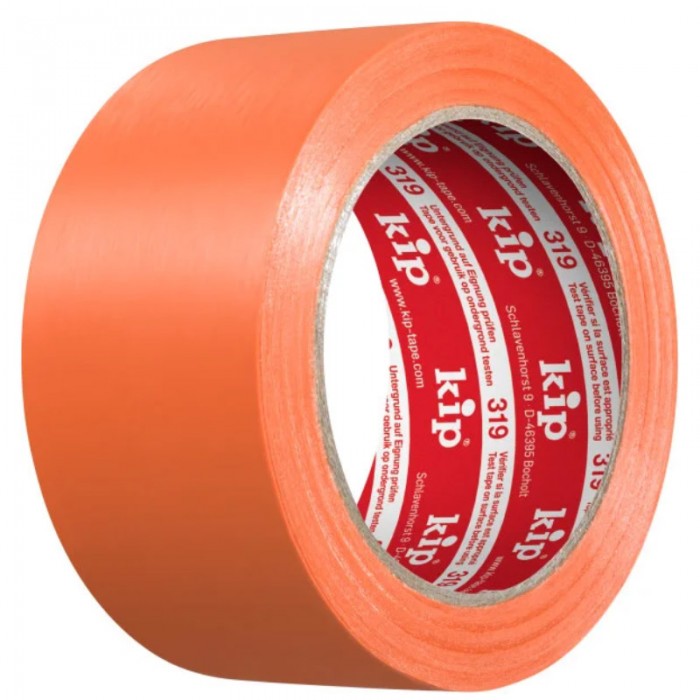 Kip Premium Plus PE Window Floor Orange Smooth Protective Tape 50mm x 30m Roll