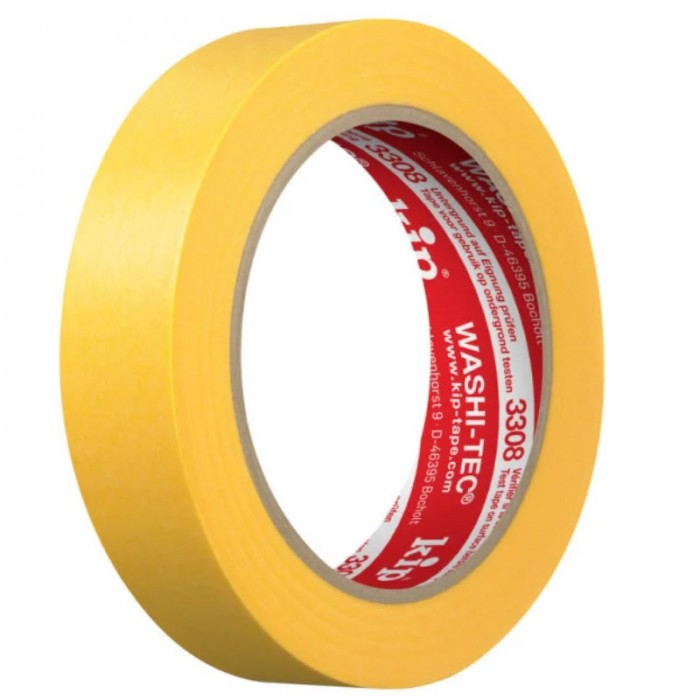 Kip Washi-Tec Premium Plus Tape Yellow 24mm x 50m