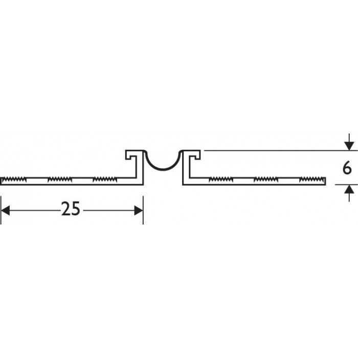 Dark Grey 6 - 8mm Render Depth PVC Movement Bead 2.5m 1 Length