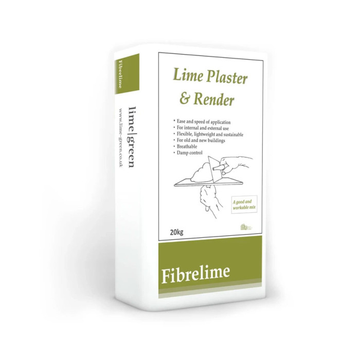 Lime Green Fibrelime Plaster 20KG Bag