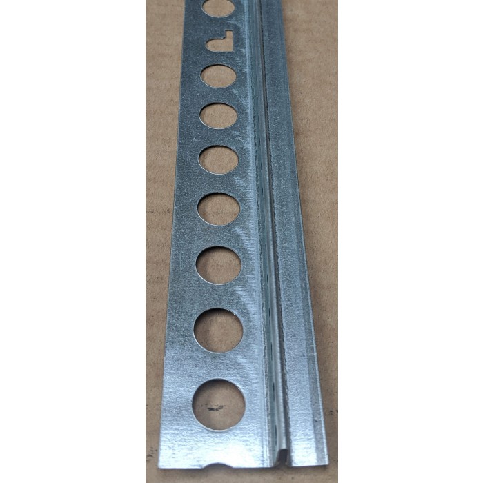 Protektor Galvanised Steel Connecting Profile for 12.5mm Plasterboard Drylining Panels 3m 1 Length