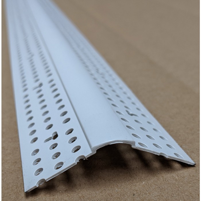 Trim-Tex 350 Bullnose Splayed Corner Bead White PVC 3m 1 Length 35030