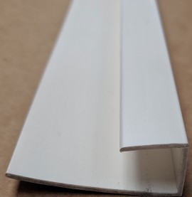 Wemico White PVC Clip on Profile 20mm x 15mm x 10mm x 250 cm 1 length