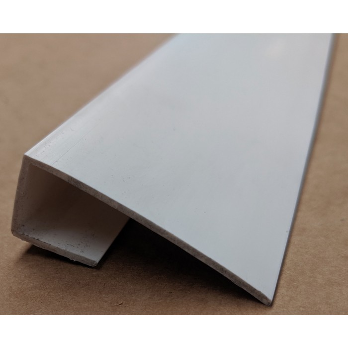 Wemico White PVC Clip on Profile 20mm x 15mm x 10mm x 250 cm 1 length
