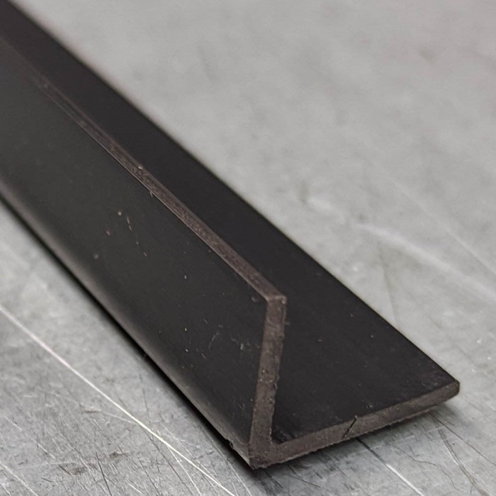 Wemico Black PVC 90 Degree Angle Facade Profile 15mm x 20mm x 1.5mm x 2.5m 1 Length