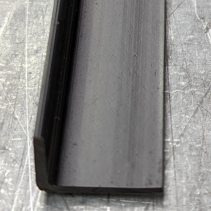 Wemico Black PVC 90 Degree Angle Facade Profile 15mm x 20mm x 1.5mm x 2.5m 1 Length