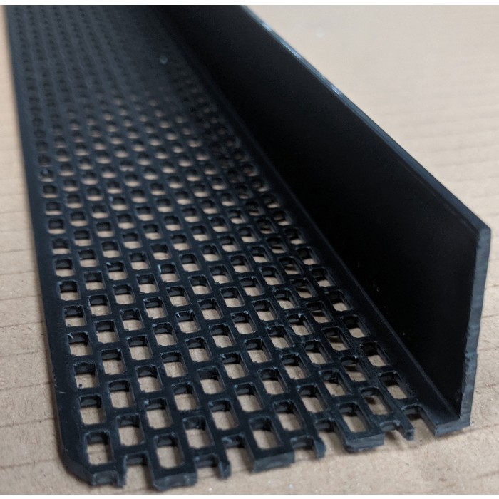 Wemico Black PVC Ventilation Angle 50mm x 30mm x 2.5m 1 Length