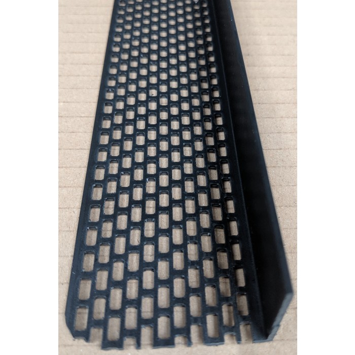 GRILLE PVC PERFOREE NOIR 50X50CM