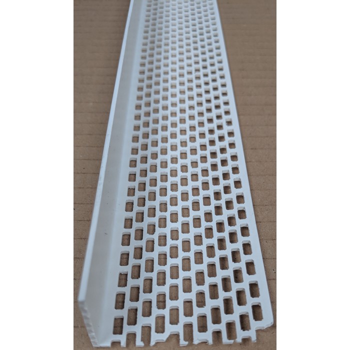Wemico White PVC Ventilation Angle 50mm x 30mm x 2.5m 1 Length