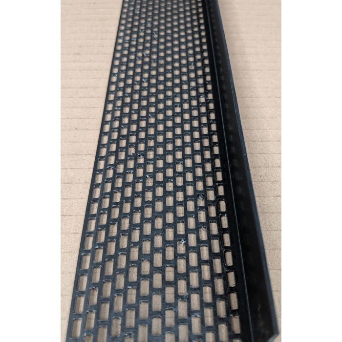 Wemico Black PVC Ventilation Angle 60mm x 30mm x 2.5m 1 Length