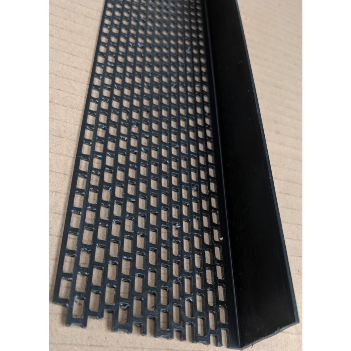 Wemico Black PVC Ventilation Angle 60mm x 30mm x 2.5m 1 Length