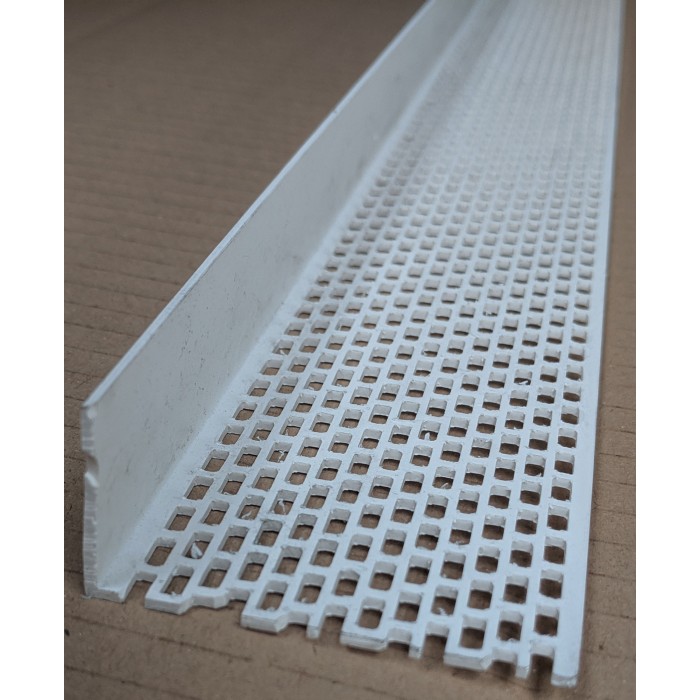 Wemico White PVC Ventilation Angle 60mm x 30mm x 2.5m 1 Length