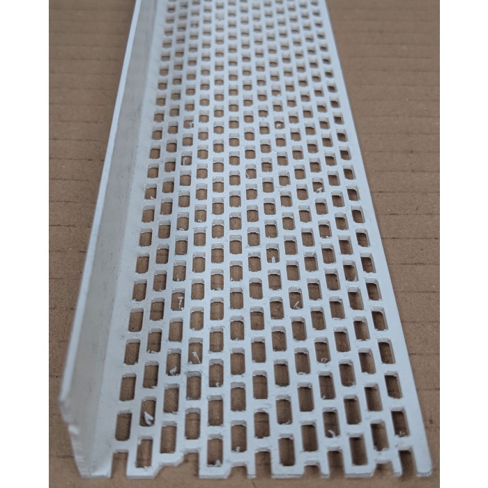 Wemico White PVC Ventilation Angle 60mm x 30mm x 2.5m 1 Length